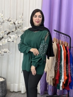 شومیز استین برگی