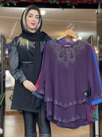 شومیز قواره دار نگین اشکی