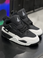 کتونی jordan 4 سفید مشکی کد 50