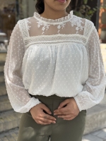 شومیز خال دار بهاره