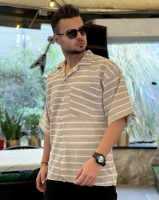 پیراهن لینن کرم