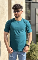 تیشرت بیسیک سبز zara