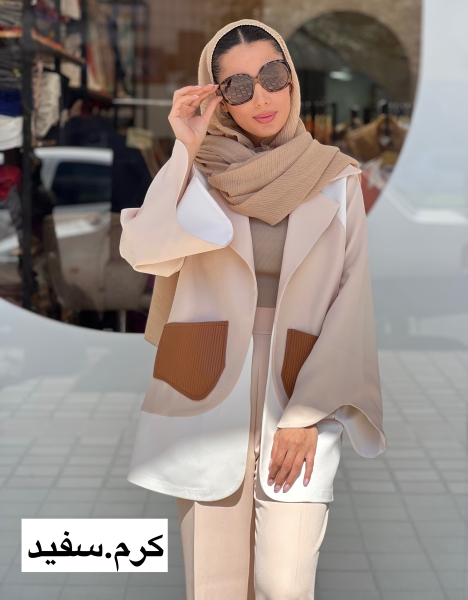 مانتو مازراتی جیب چرم رنگی