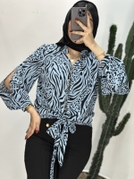 شومیز گور خری پایین گره