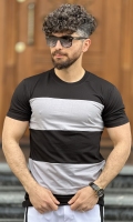 تیشرت رینگی مشکی طوسی