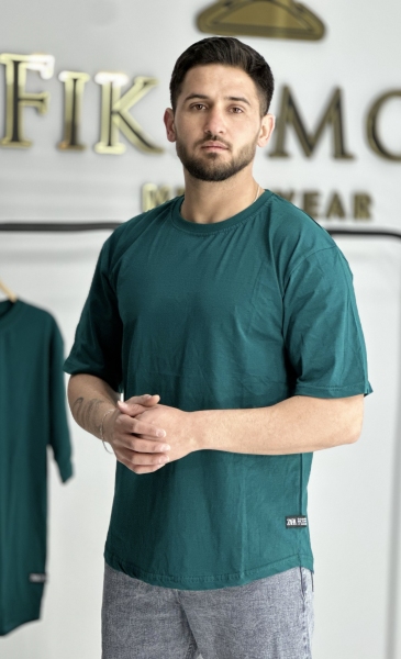 تیشرت بیسیک سبز کله غازی
