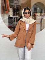 مانتو مازراتی دکمه طلایی یقه انگلیسی
