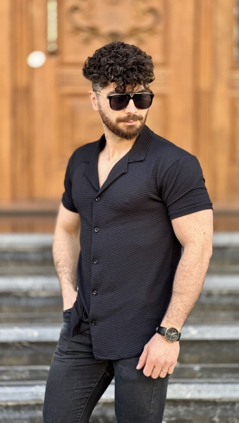 پیراهن مراکشی بیسکویتی مشکی