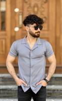 پیراهن مراکشی بیسکویتی طوسی