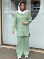 ست دلتا دکمه چوبی