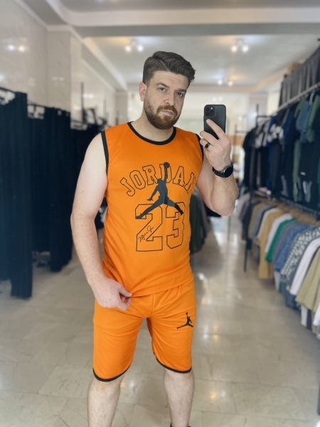 تاپ شلوارک نارنجی