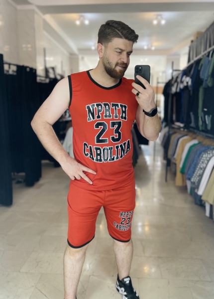 تاپ شلوارک قرمز