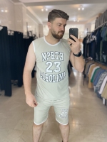 تاپ شلوارک کرم