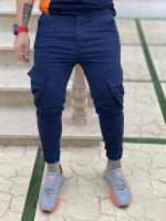 شلوار اسلش شش جیب مدل BEH رنگ سرمه ای تیره