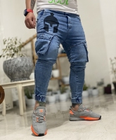 شلوار اسلش جین شش جیب مدل کلاهخود