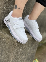 کتونی سایز میانه Vans جدید سفید تمام
