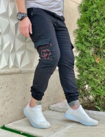شلوار اسلش شش جیب Gucci طوسی