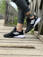 کتونی اسپرت حراجی 3خط Adidas مشکی سفید