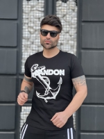 تیشرت آستین کوتاه LANDON مشکی