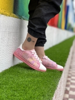 کتونی سایز میانه بندی Adidas Smith روزنامه ای صورتی