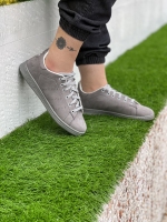 کتونی سایز میانه بندی Adidas Smith طوسی