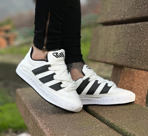کفش کتونی سه خط ADIDAS سفید مشکی