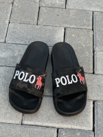 دمپایی POLO مشکی قرمز پتینه