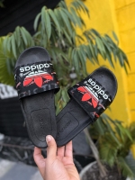 دمپایی ADIDAS مشکی سفید قرمز