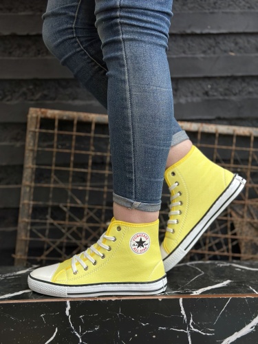 کتونی حراجی دخترانه ALL STAR زرد