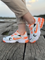 کتونی سایزمیانه JUST DOIT سفید نارنجی