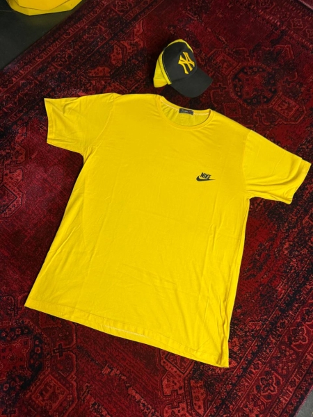 تیشرت آستین کوتاه سایز بزرگ NIKE لیمویی