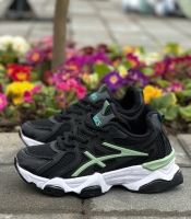 کتونی اسپرت دخترانه ASICS مشکی سبز