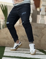 شلوار جین اسکینی زاپدار ZARA MAN سرمه ای تیره