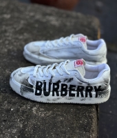 کتونی اسپرت NB کاستوم BURBERRY سفید مشکی