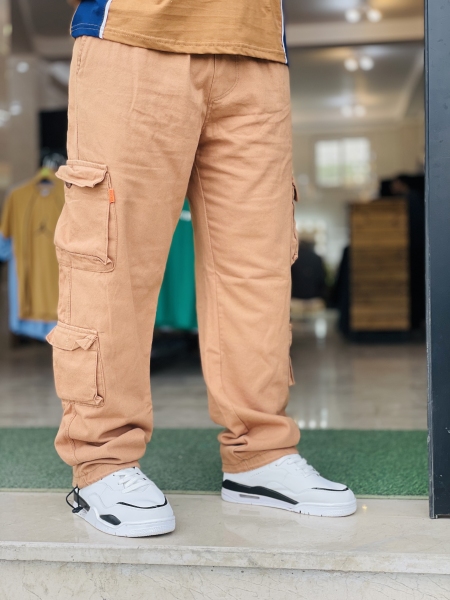 کارگو کتان شکلاتی