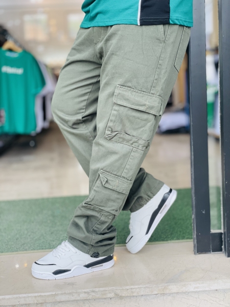 کارگو کتان سبز ارتشی