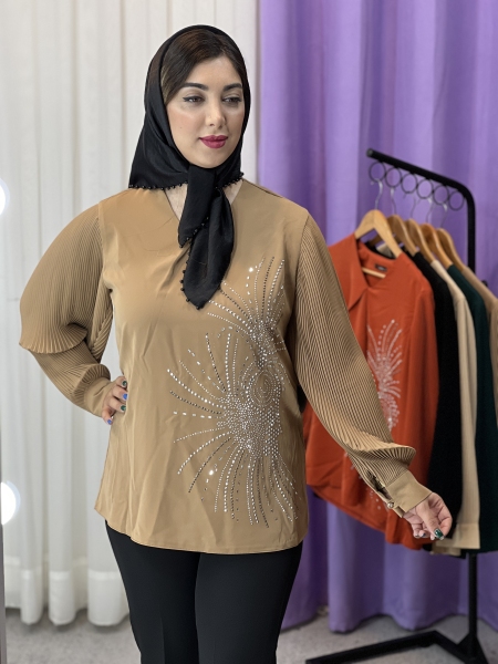 شومیز استین پلیسه