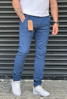 شلوار کتان رنگ آبی