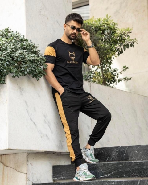 ست تی شرت و اسلش پنبه گلکسی