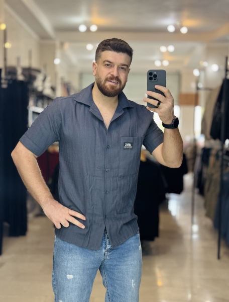 پیراهن مراکشی خاکستری