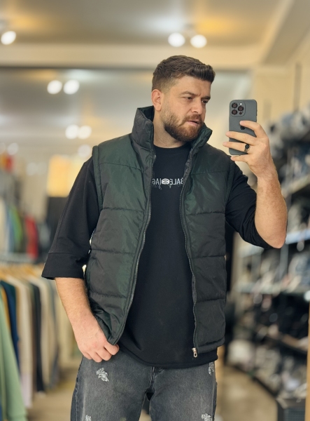 پافر ساده سبز ترکیبی