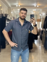 پیراهن مراکشی خاکستری