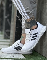 کتونی حراجی ADIDAS سفید مشکی