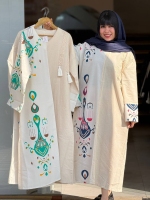 کفتان لینن منگوله دار