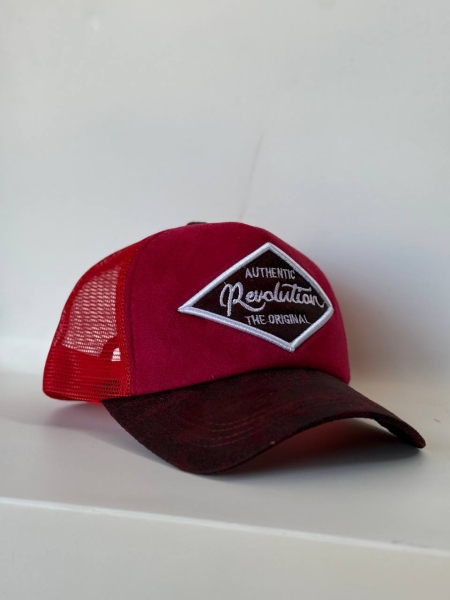 کلاه آفتابی AUTHENTIC پشت تور قرمز مشکی