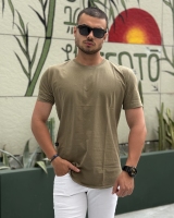 تیشرت بیسیک Zara سبز لجنی