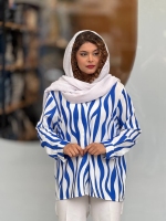 شومیز زبرا جلو دکمهselda