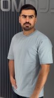تیشرت پنبه طوسی