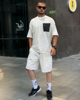ست تیشرت و شلوارک رینگری سفید 285 تومان