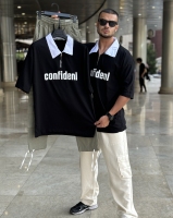 تیشرت یقه بلایزر نیم زیپ